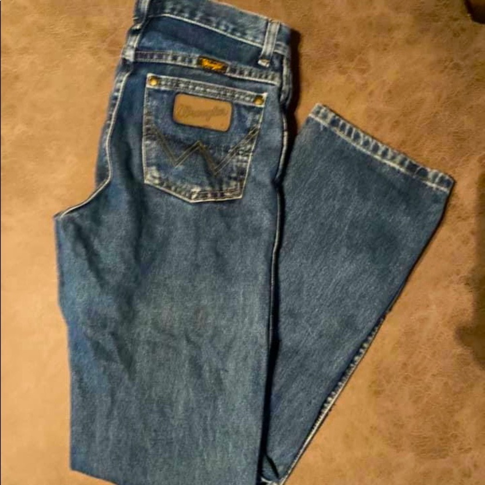 Boys Wrangler George Strait Jeans Size 16 slim